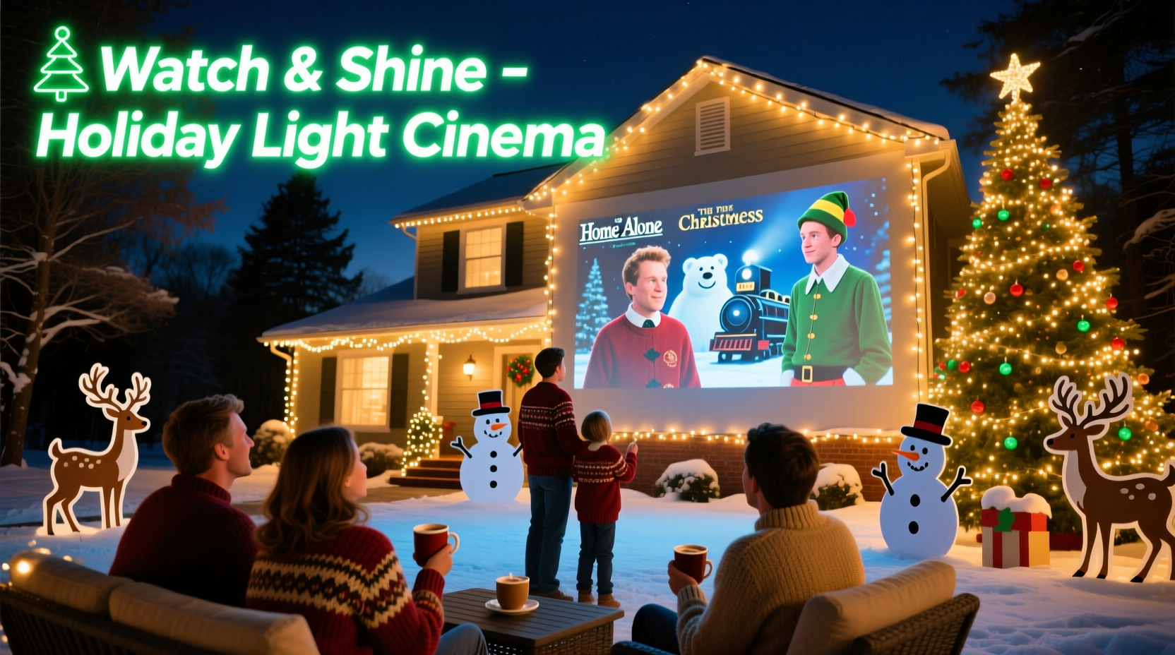 How To Stream Christmas Movies While Showing Off Your Light Display