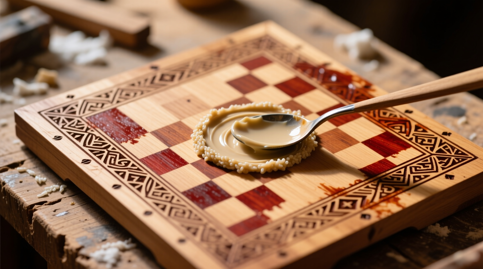 eco friendly henna stain removal for wooden game boards