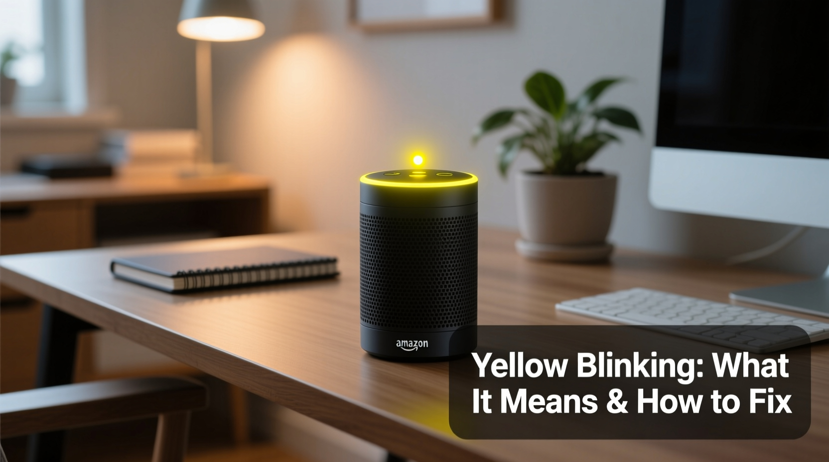 why is my alexa blinking yellow what it means and how to fix