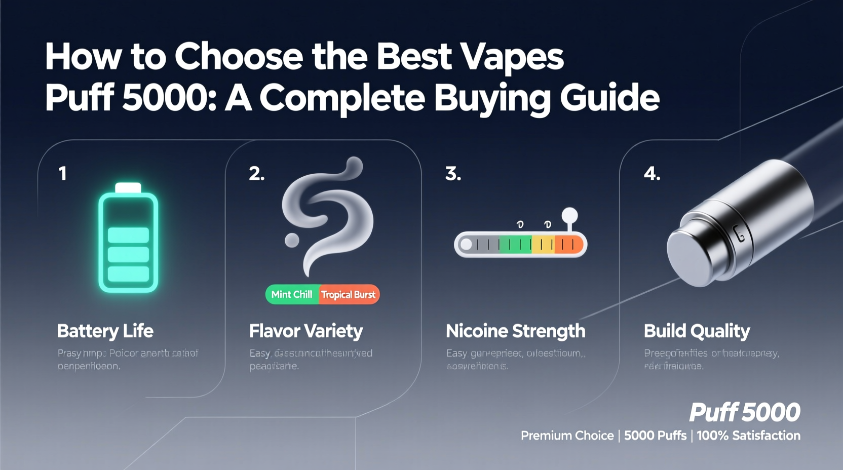 Choosing a 5000 Puff Vape: What to Consider for Your Needs?