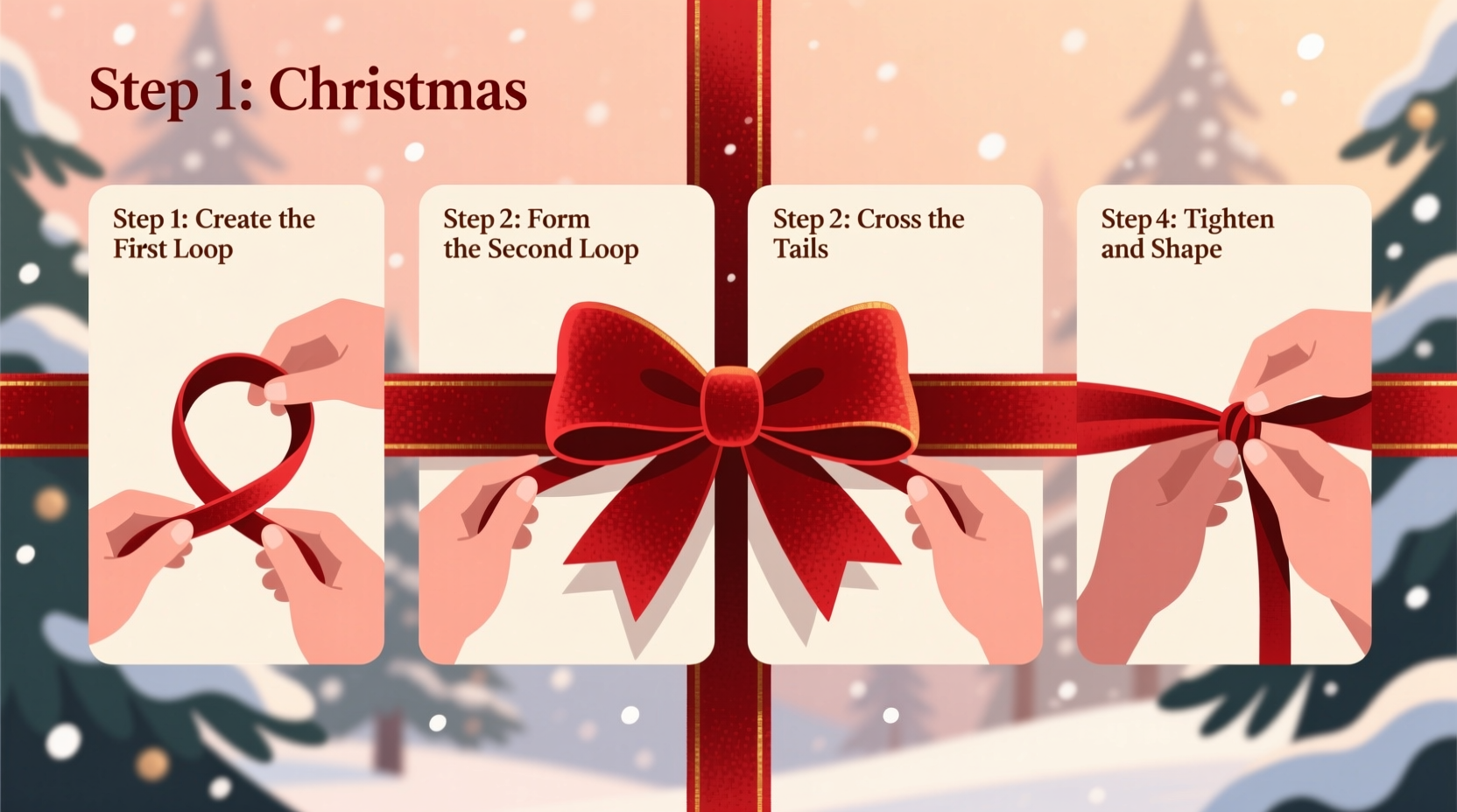 how do i tie a christmas bow