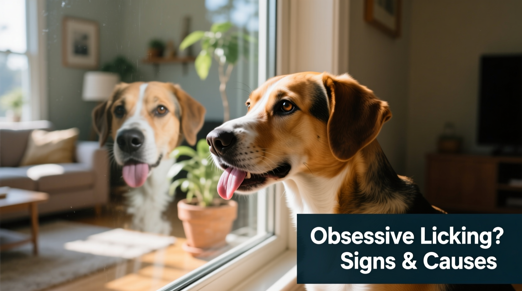 why does my dog lick windows and could it indicate obsessive behavior