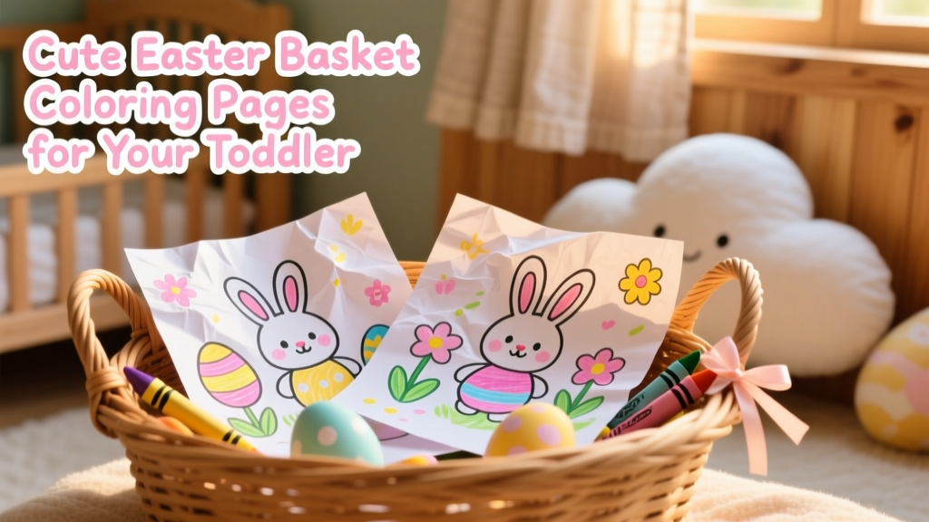 Cute Easter Basket Coloring Pages for Your Toddler: Developmentally Appropriate, Safe, and Joyfully Engaging Activities