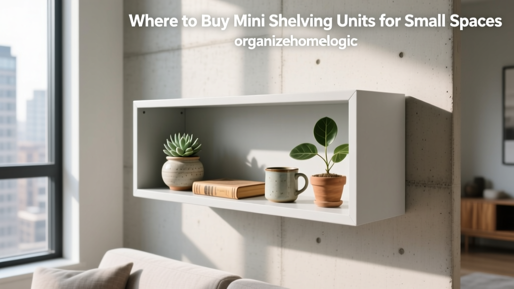 Where to Buy Mini Shelving Units for Small Spaces