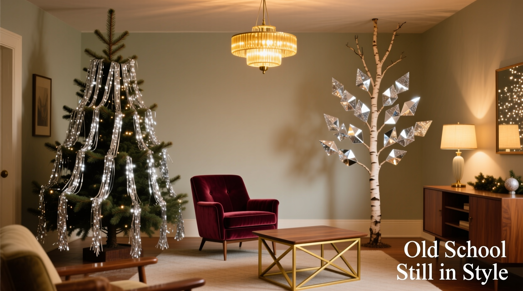 vintage tinsel vs modern glitter decor is old school still in style
