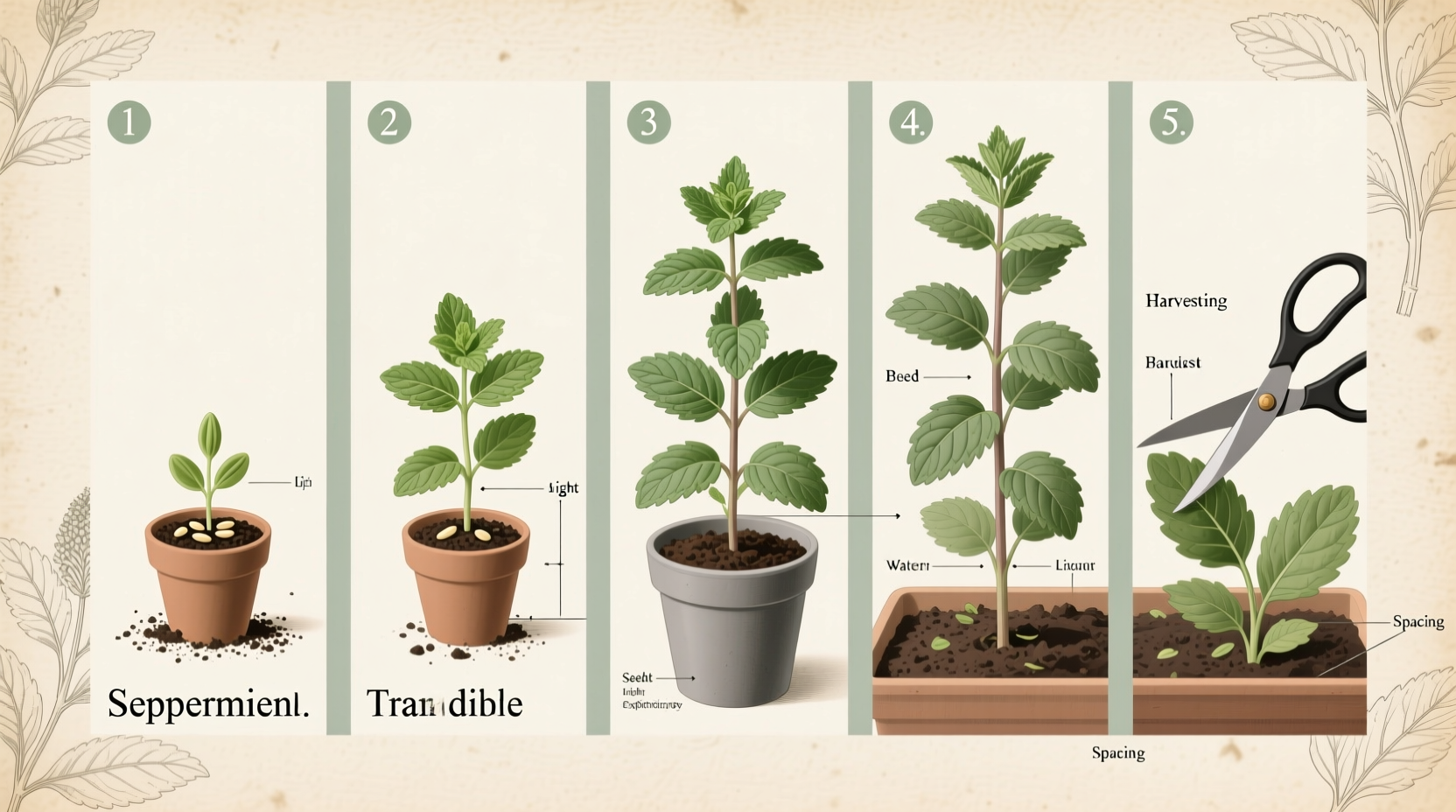 Grow Peppermint from Seed in 5 Steps | TheHomeSprouts