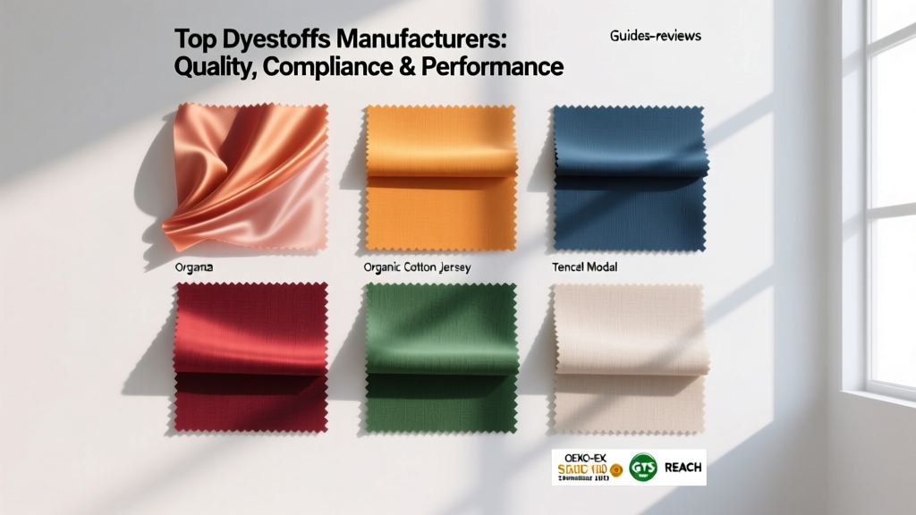 Top Dyestuffs Manufacturers: Quality, Compliance & Performance