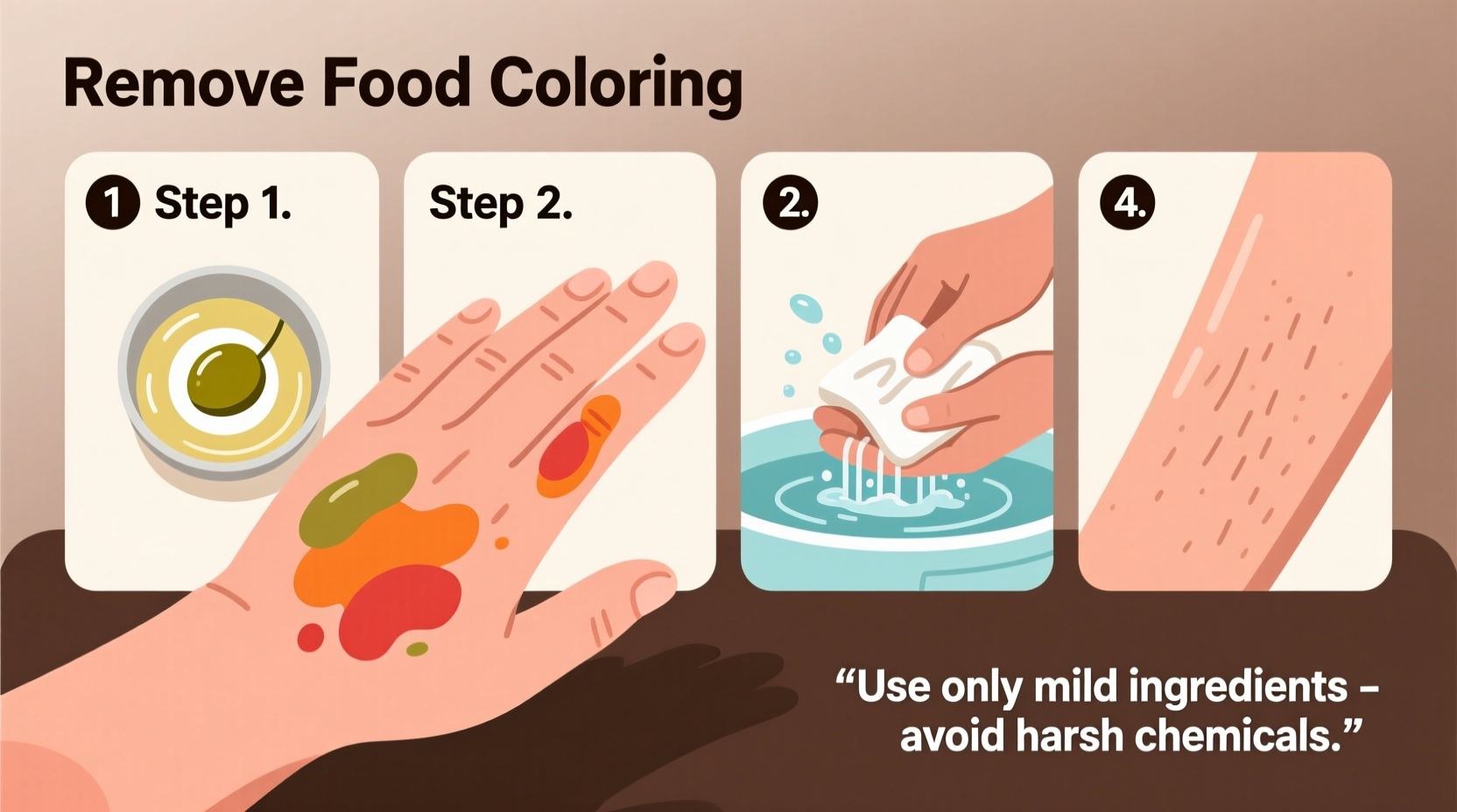 How to Remove Food Coloring From Skin: Safe, Fast Methods