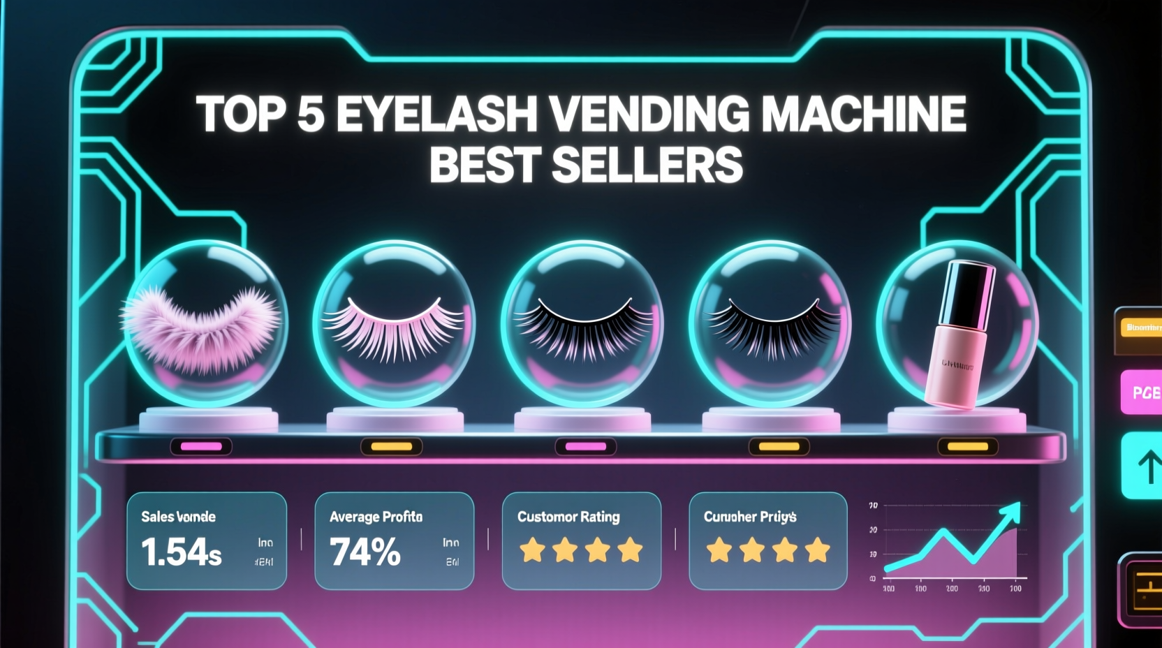 eyelash vending machine best sellers