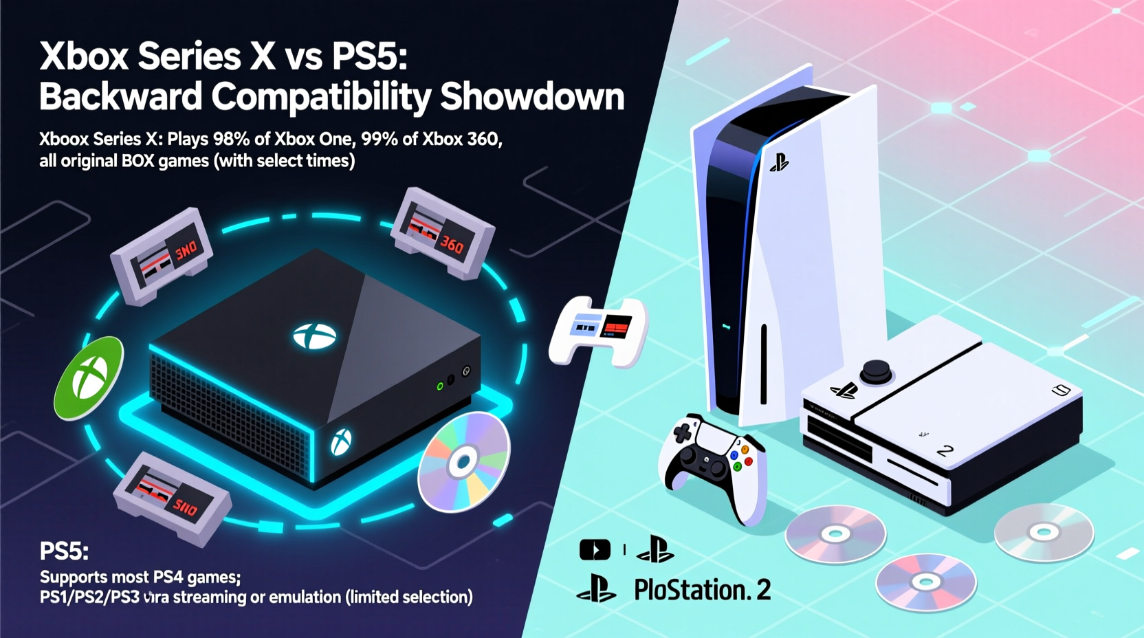 xbox series x vs ps5 which has better backward compatibility for old games