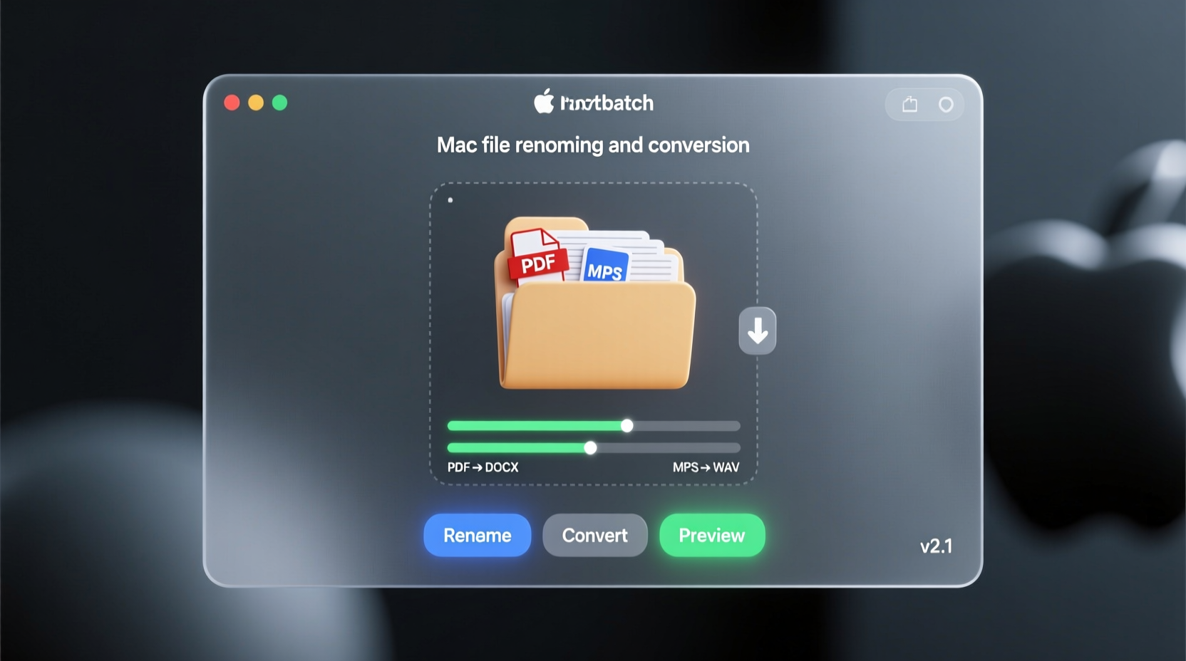 freshbatch for mac renames parts of files and converts