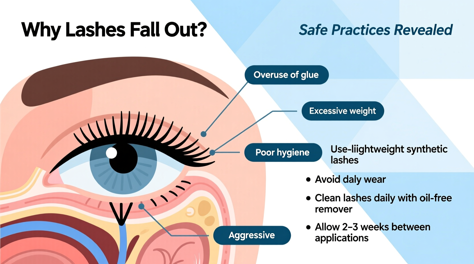 why do my eyelashes fall out when wearing extensions safe practices revealed