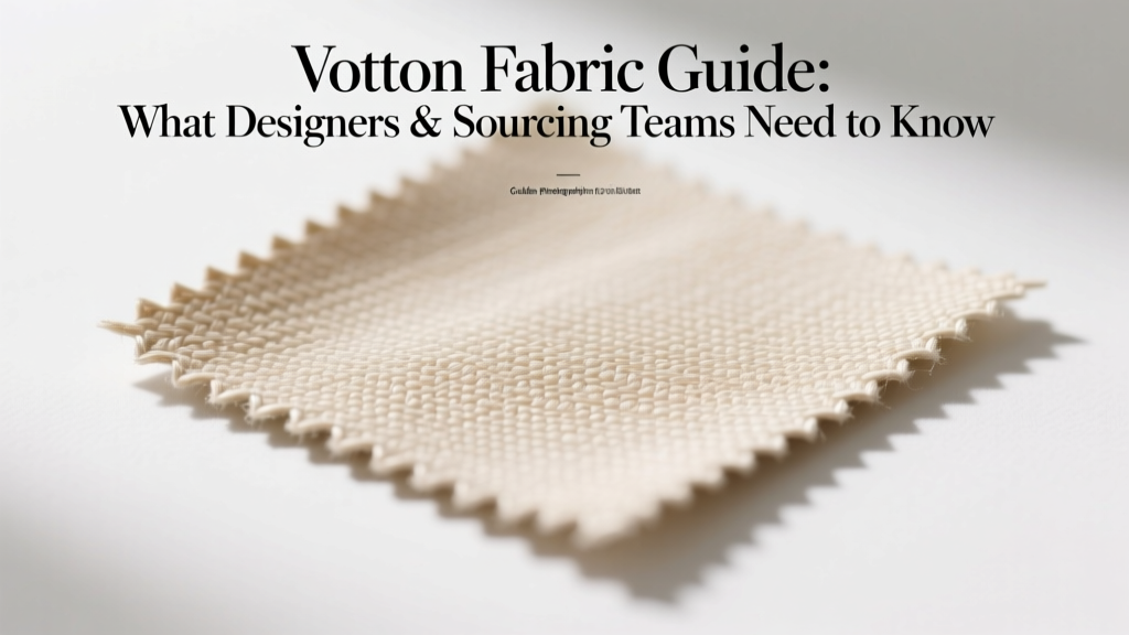 Votton Fabric Guide: What Designers & Sourcing Teams Need to Know