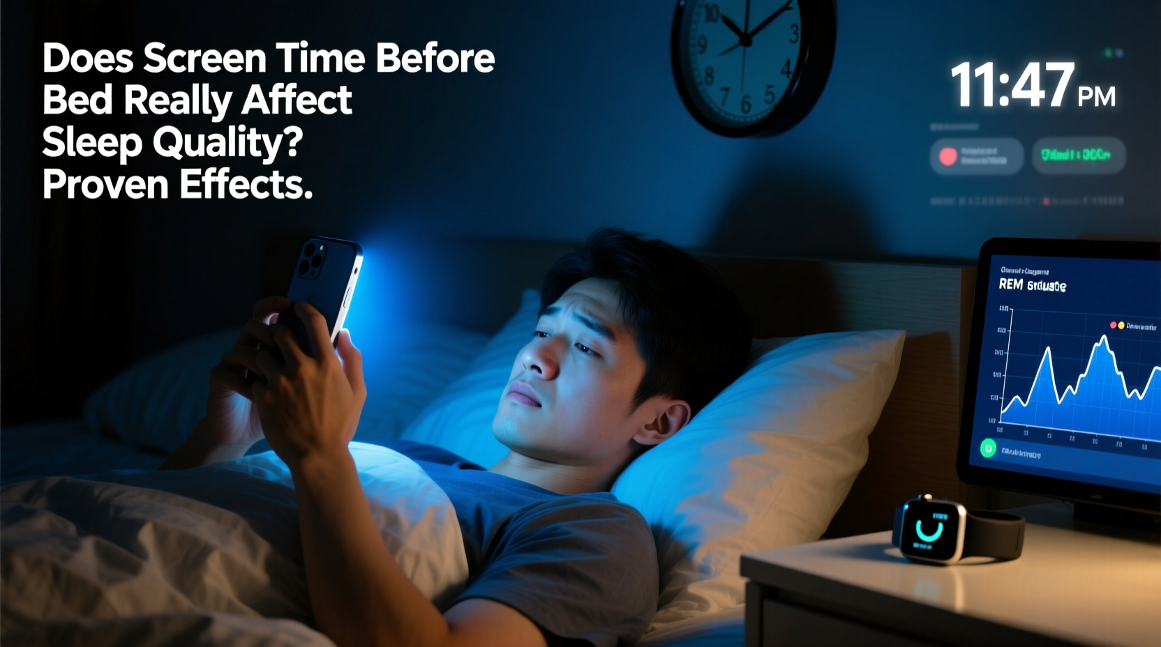does screen time before bed really affect sleep quality proven effects