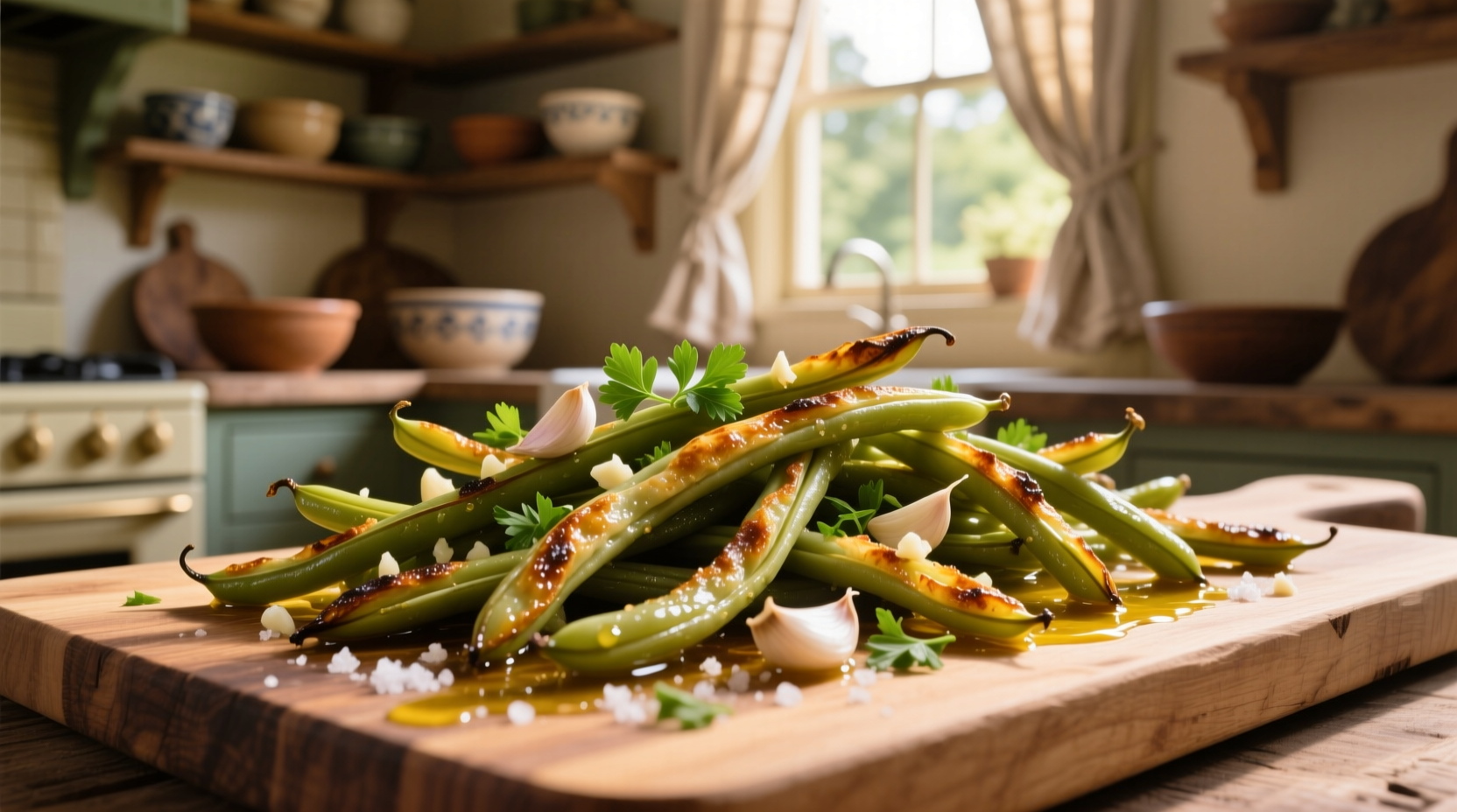 Perfect Baked String Beans with Garlic Recipe
