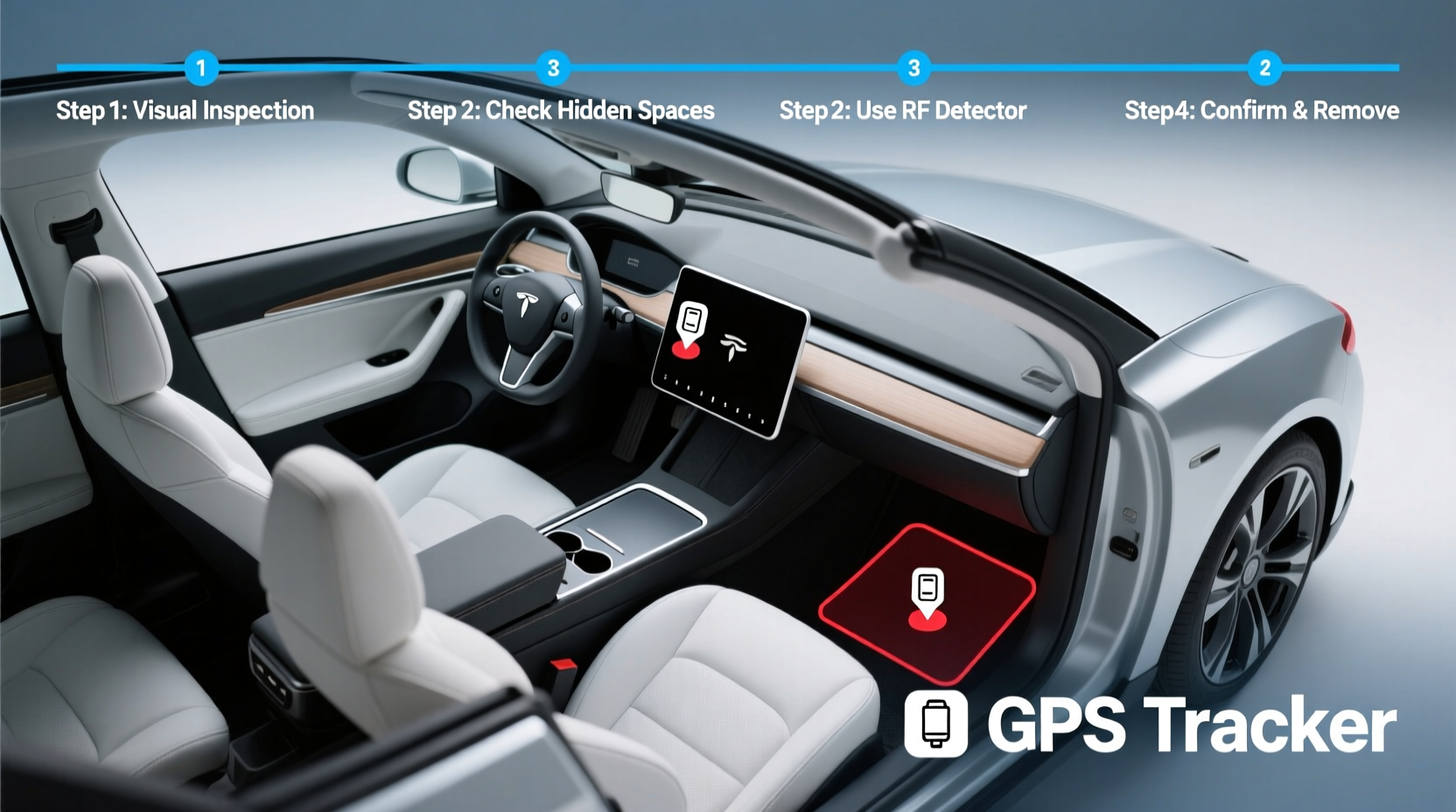 how to find a tracker in your car