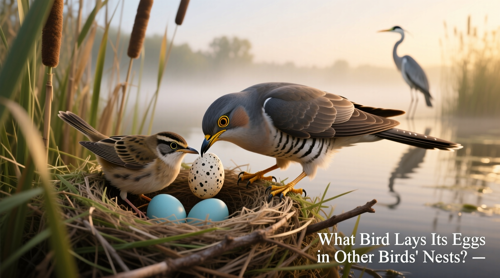 what bird lays its eggs in other birds nests