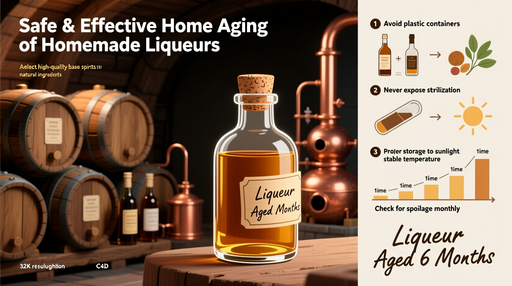 can you age homemade liqueurs safely and effectively at home