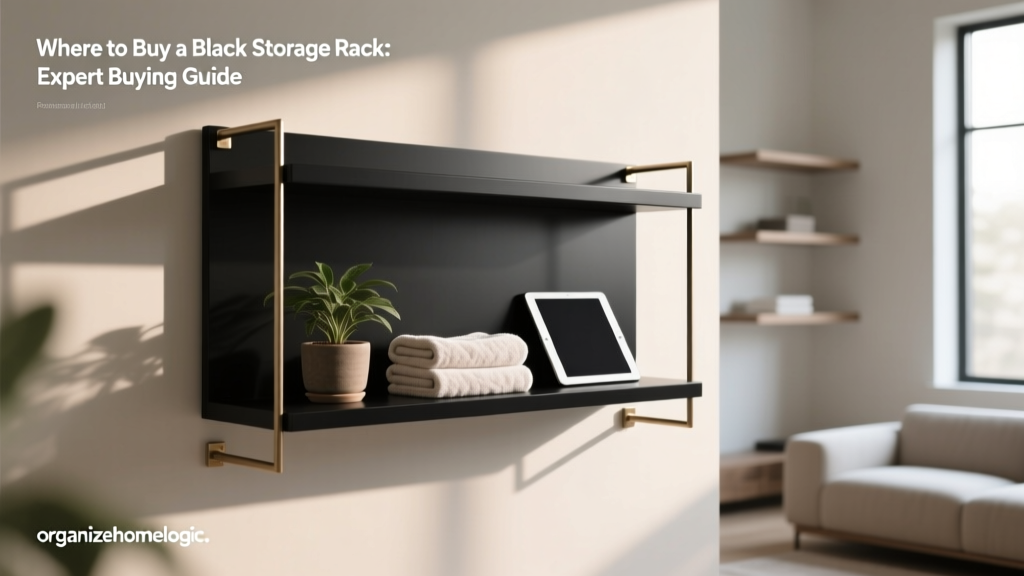 Where to Buy a Black Storage Rack: Expert Buying Guide