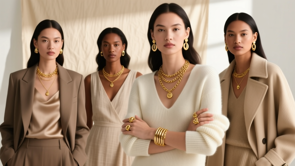 How to Match Gold Jewelry With Your Wardrobe