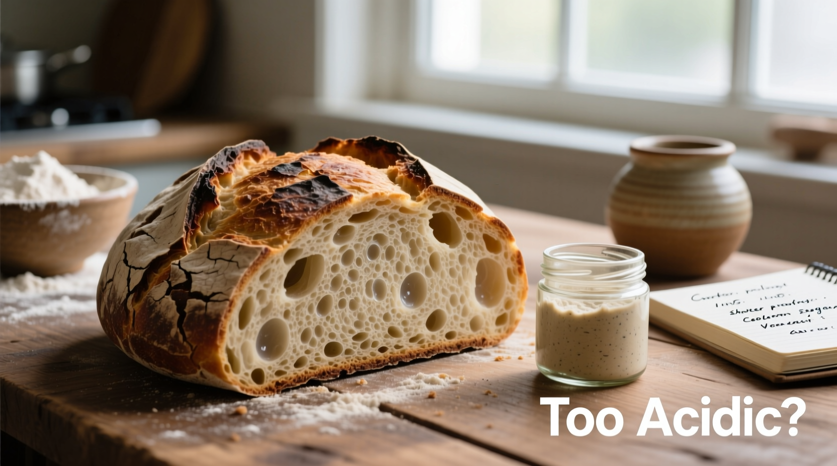 why does my sourdough bread taste too sour and how to fix it