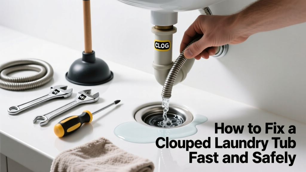 How to Fix a Clogged Laundry Tub Fast and Safely