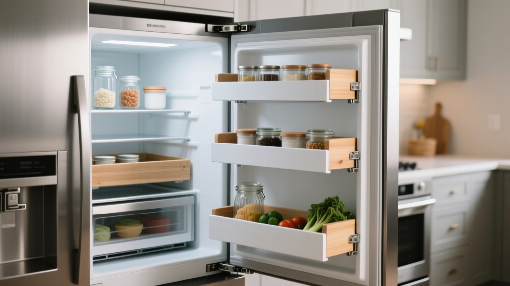 How to Install Pull Out Shelves in a Refrigerator