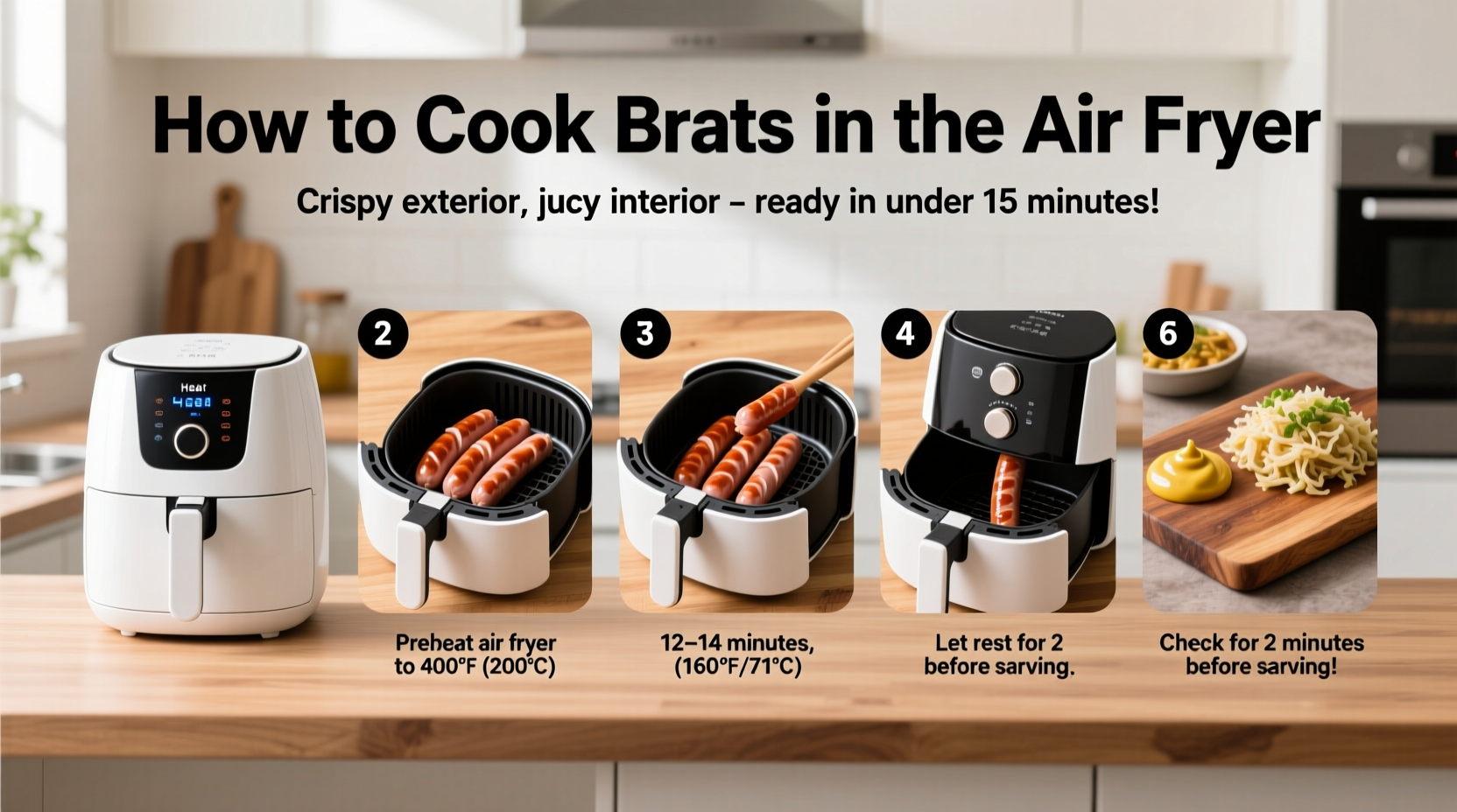 how to cook brats in the air fryer