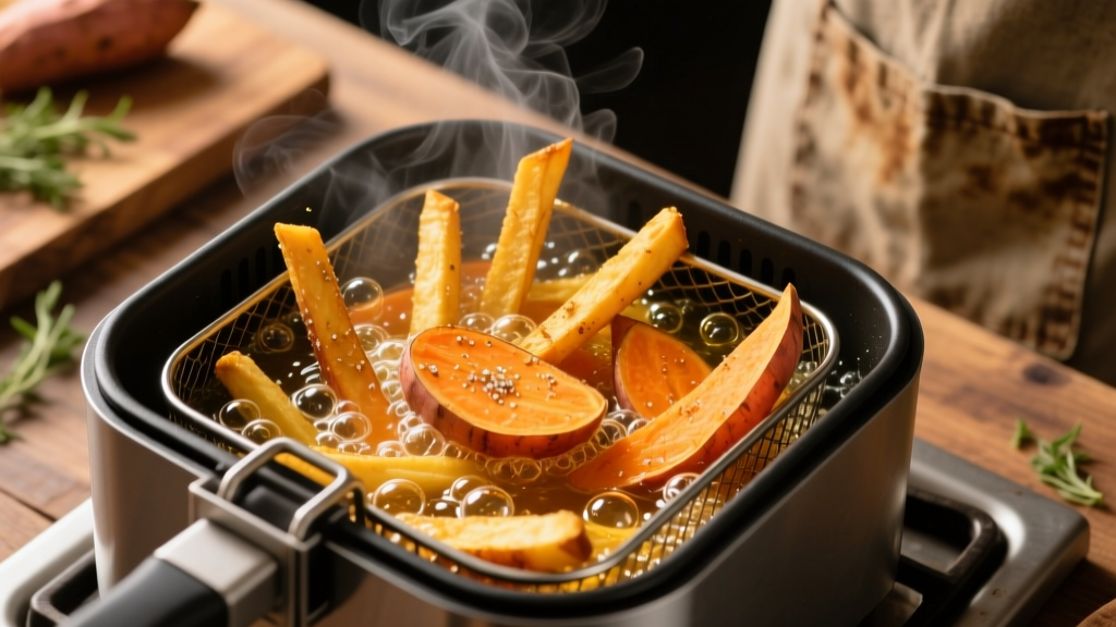 Sweet Potato Fries in Deep Fat Fryer: Crispy, Golden & Safe
