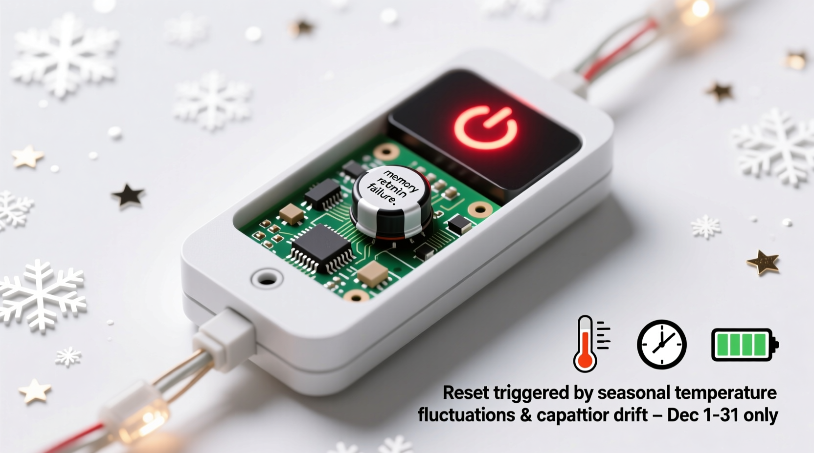 why do some christmas light controllers reset to factory settings every december
