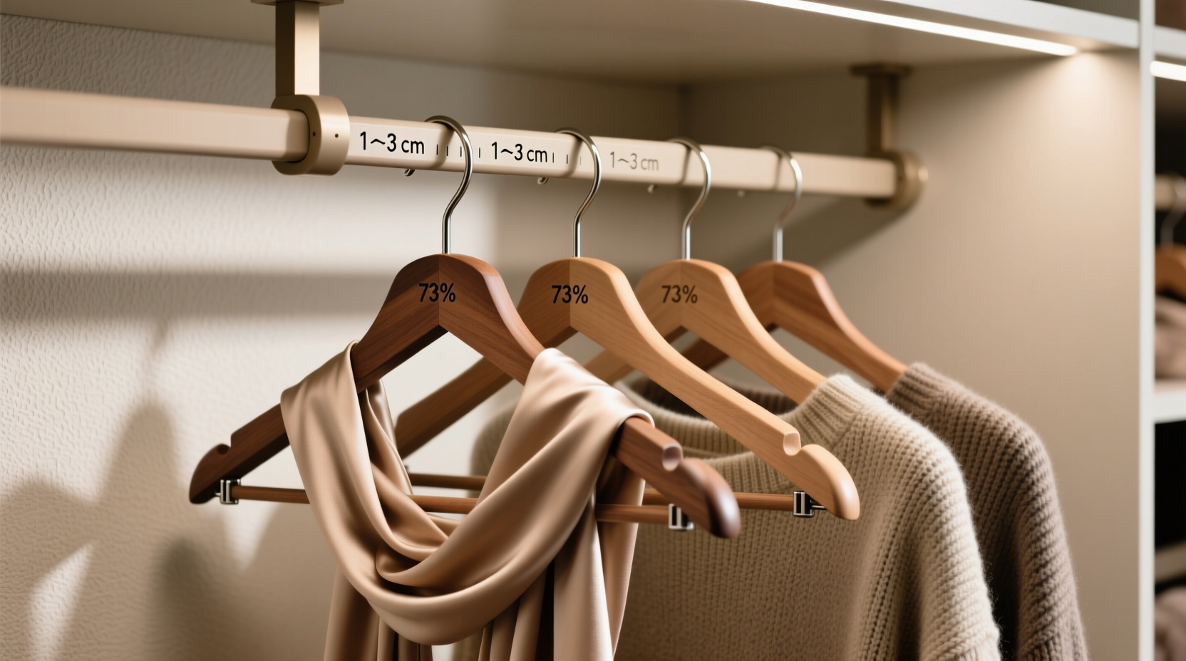 closet organization tips adjustable depth hangers