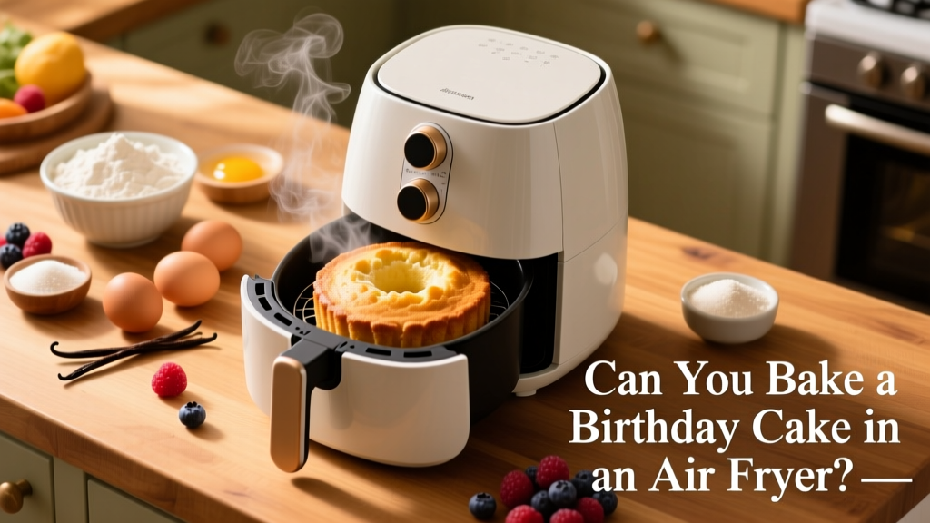 Bake a Birthday Cake in an Air Fryer? Yes!