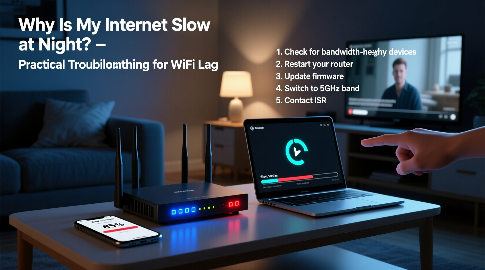 why is my internet so slow at night practical troubleshooting for wifi lag