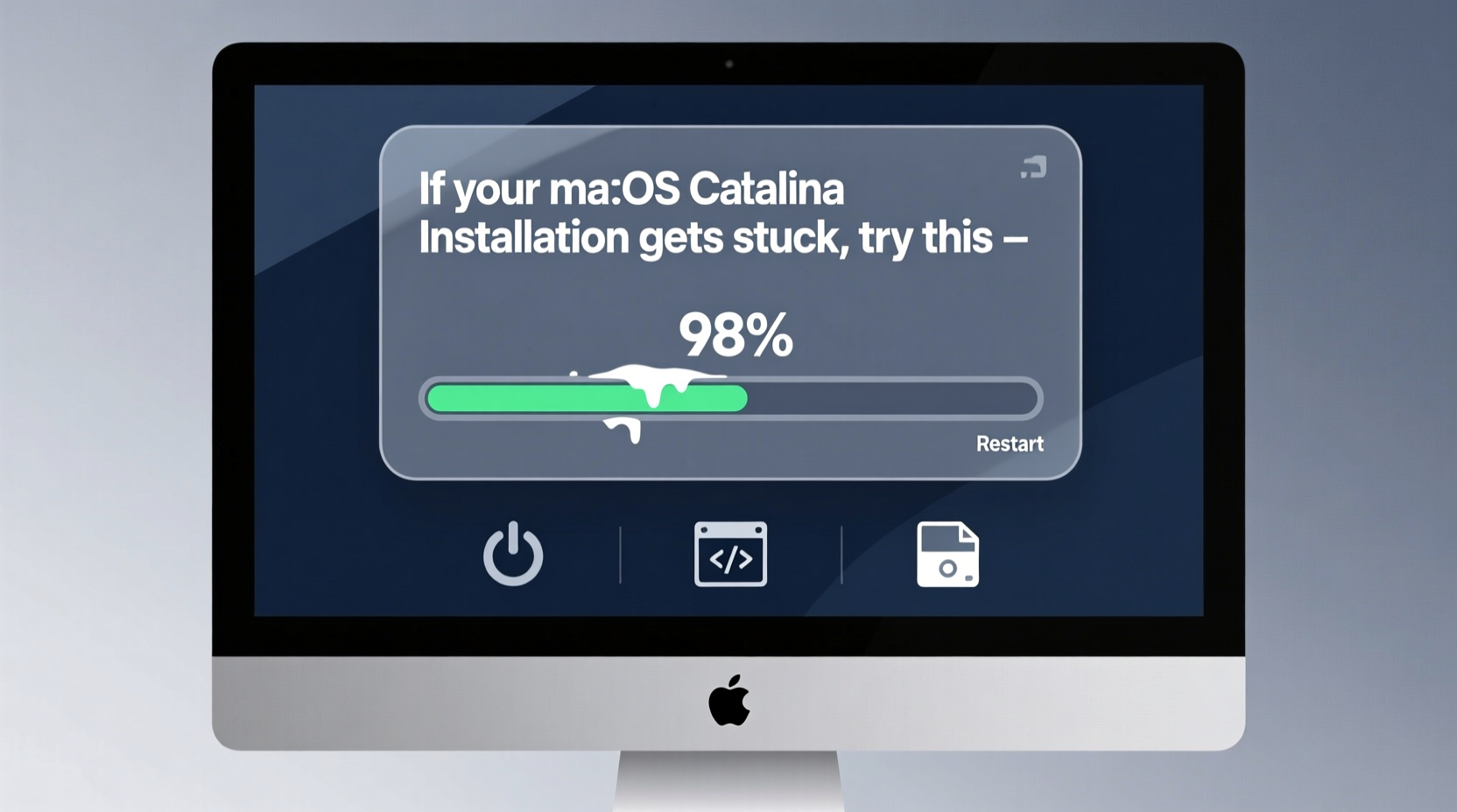 if your macos catalina installation gets stuck try thi