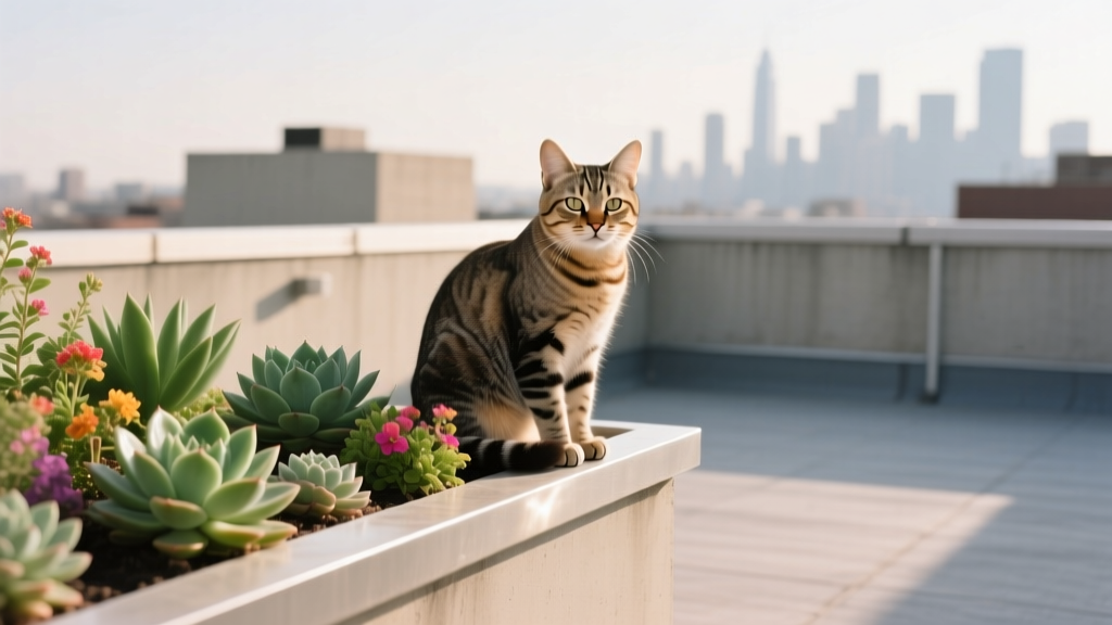 Why Cats Sit on the Roof Garden Planter