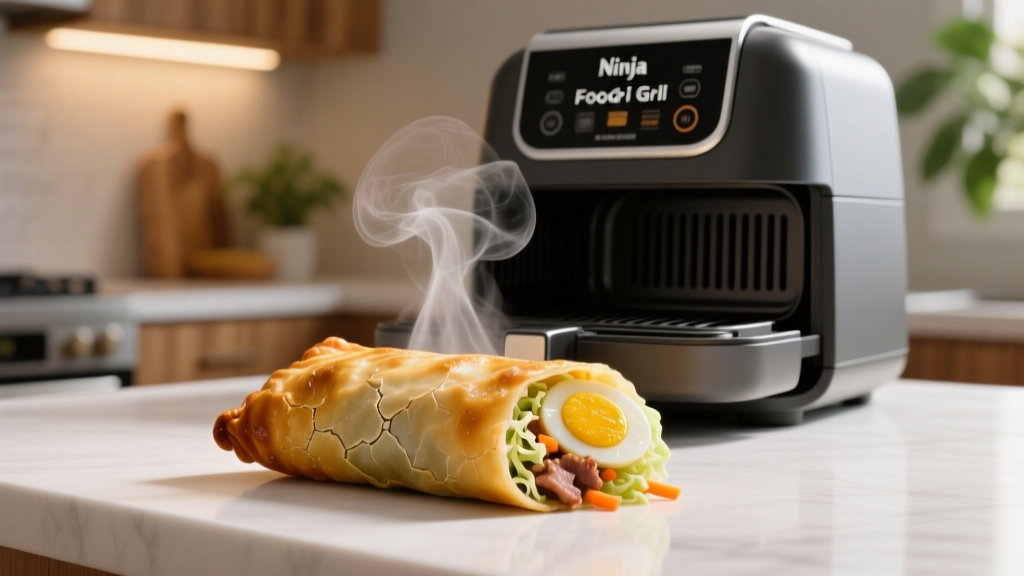 Crispy Egg Rolls in Ninja Foodi Grill (No Deep Fry!)