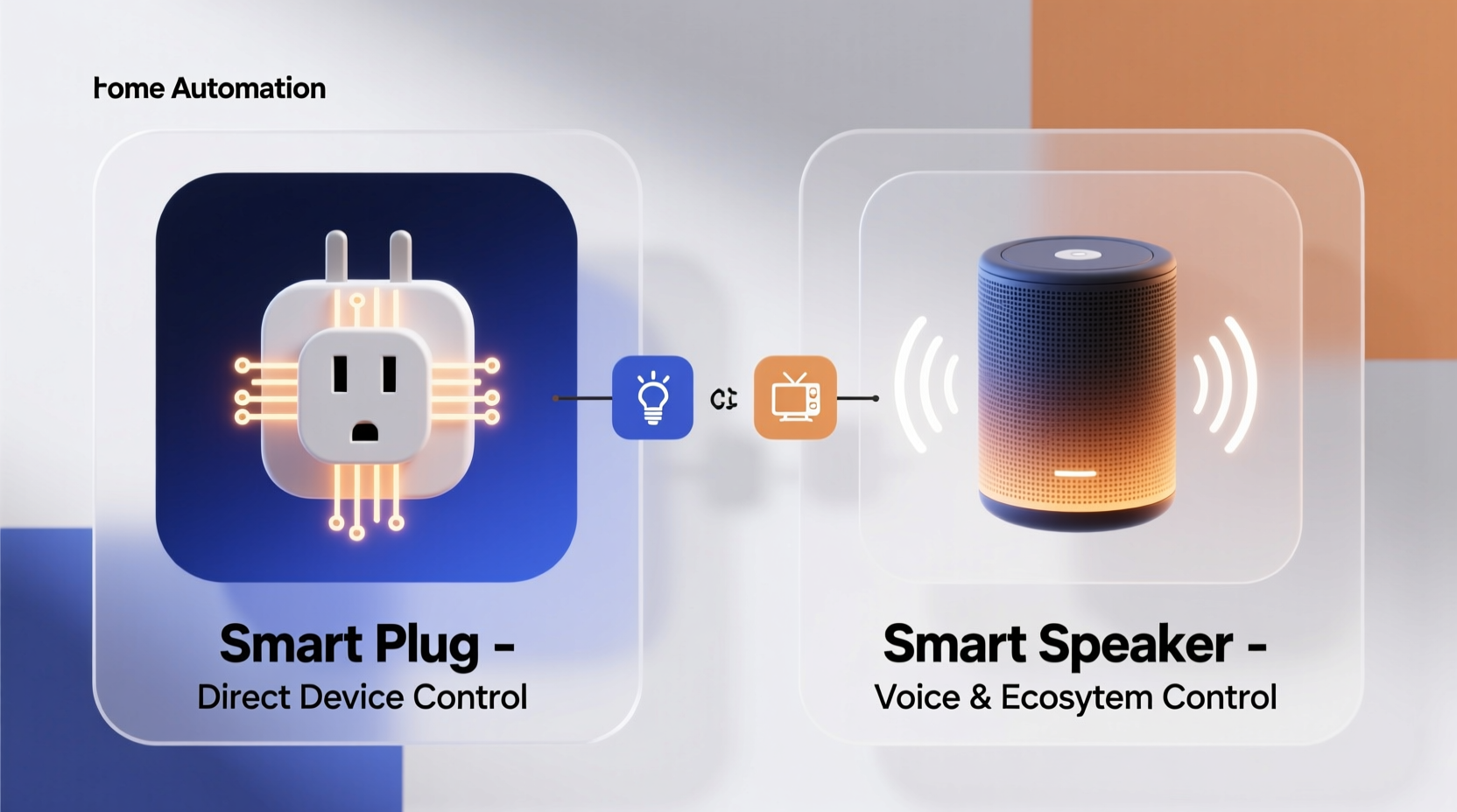 smart plug vs smart speaker for home automation which gives more control