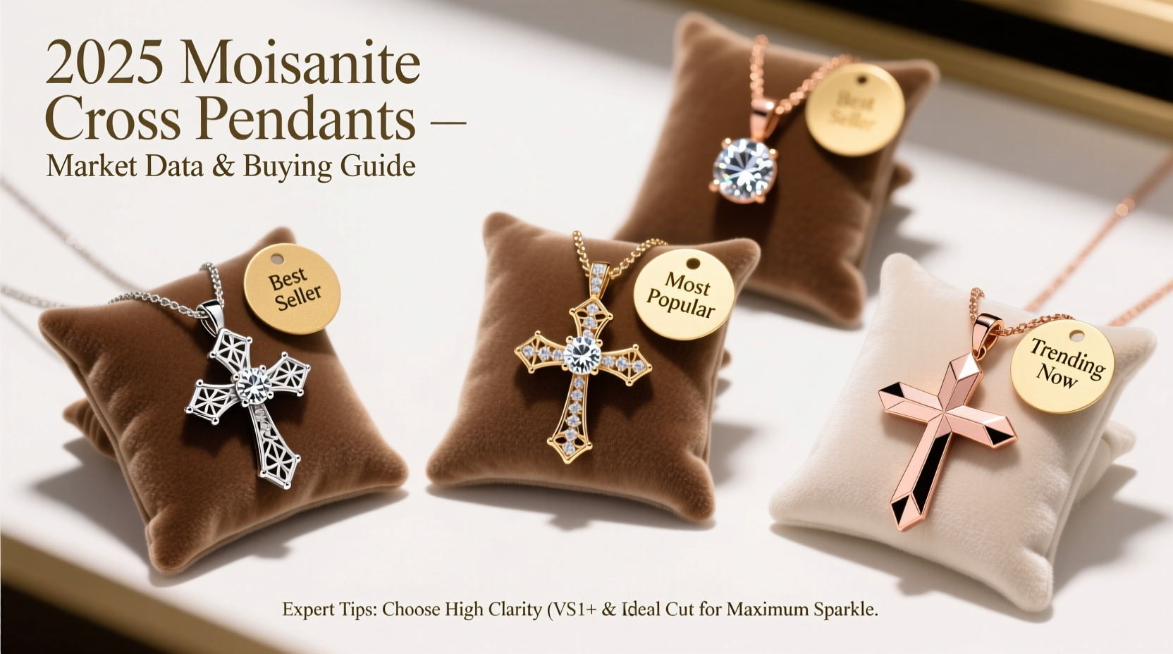 best selling moissanite cross