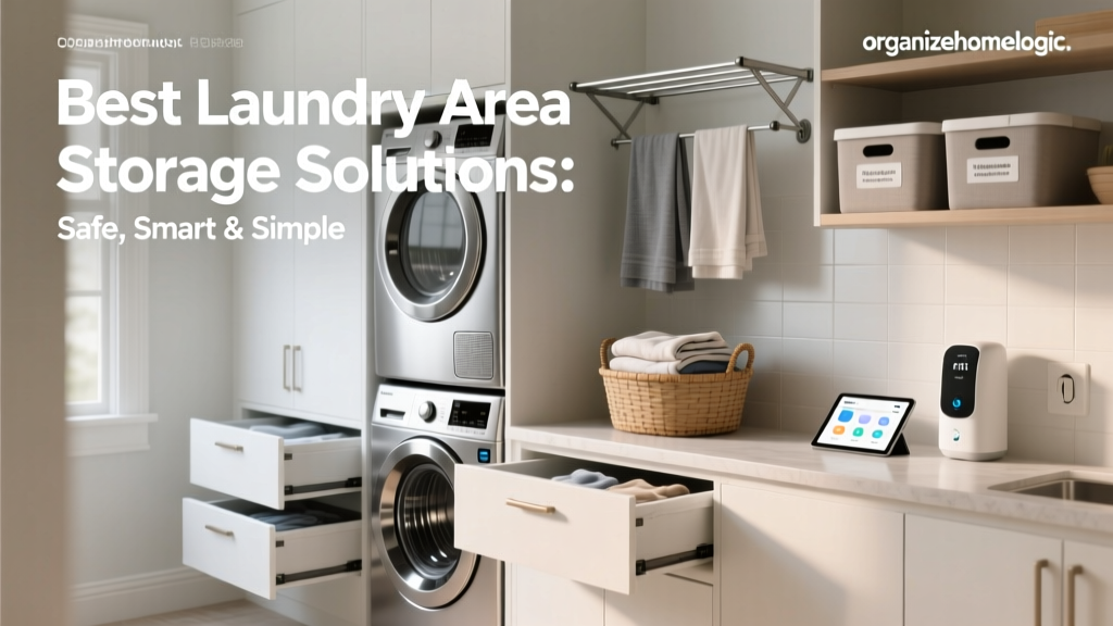 Best Laundry Area Storage Solutions: Safe, Smart & Simple