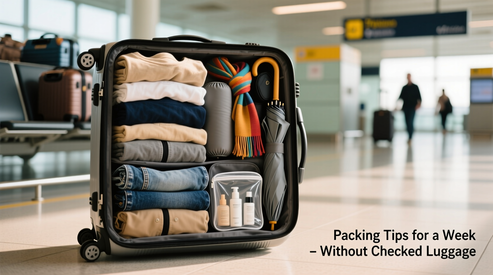 how to pack a carry on suitcase for a week without checked luggage