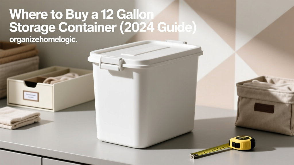 Where to Buy a 12 Gallon Storage Container (2024 Guide)