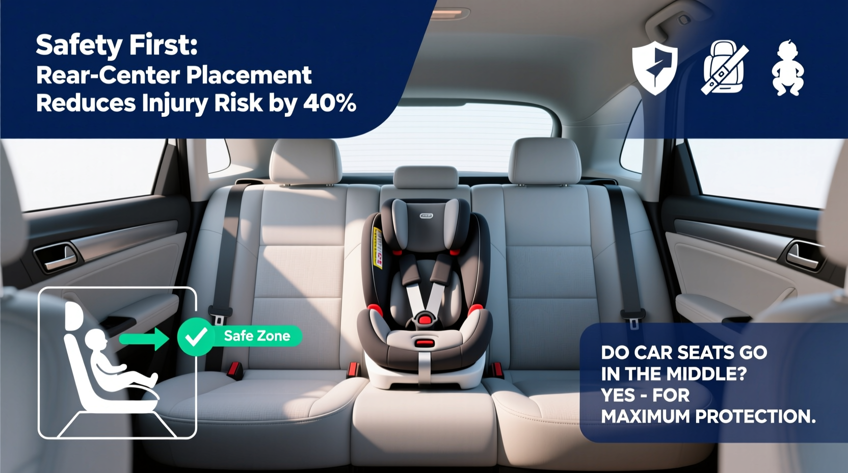 do car seats go in the middle