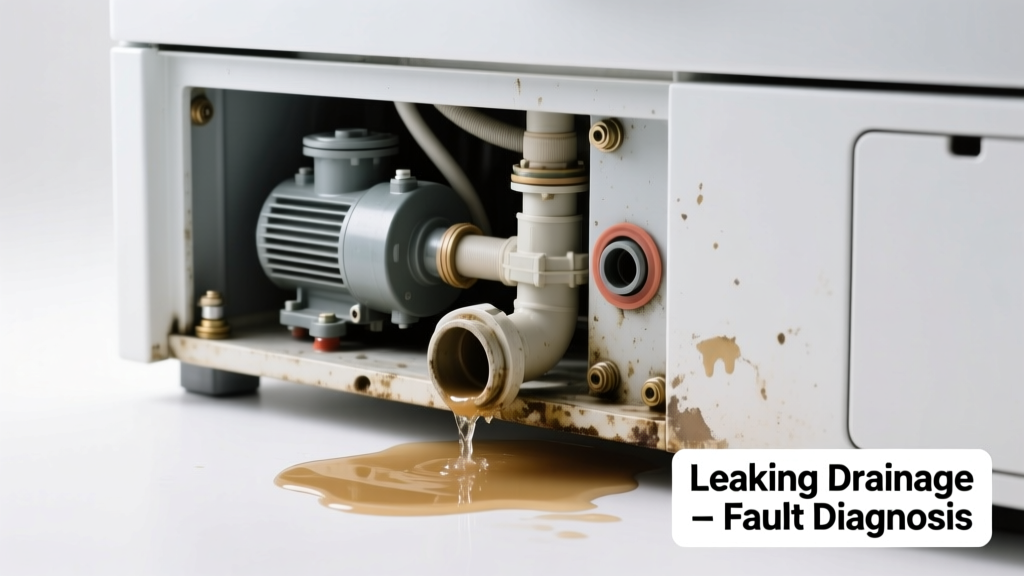 Washer Not Draining & Leaking Water: Quick Diagnosis