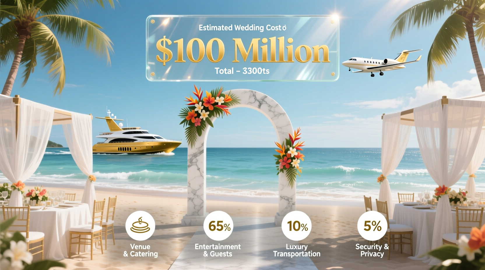 how much is jeff bezos wedding