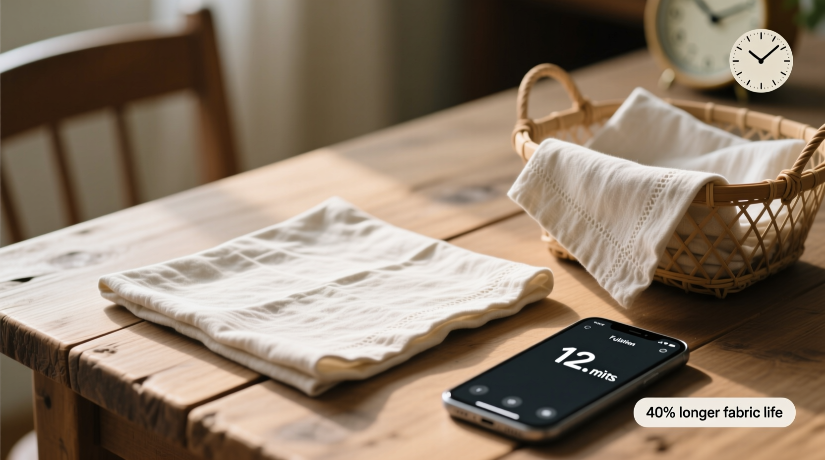 how to restore linen napkin crispness without ironing
