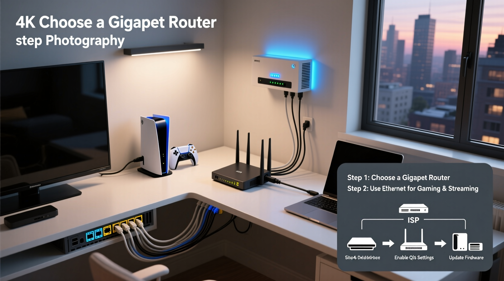 step by step guide to setting up a home network for optimal streaming and gaming