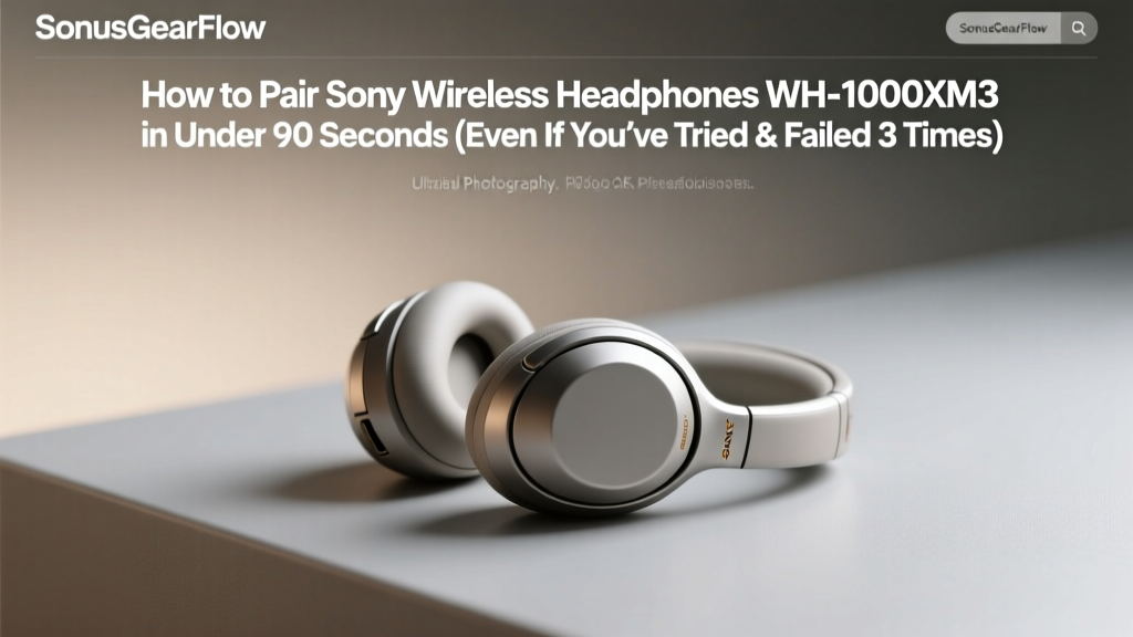 How To Pair Sony Wireless Headphones Wh 1000Xm3 (2026)
