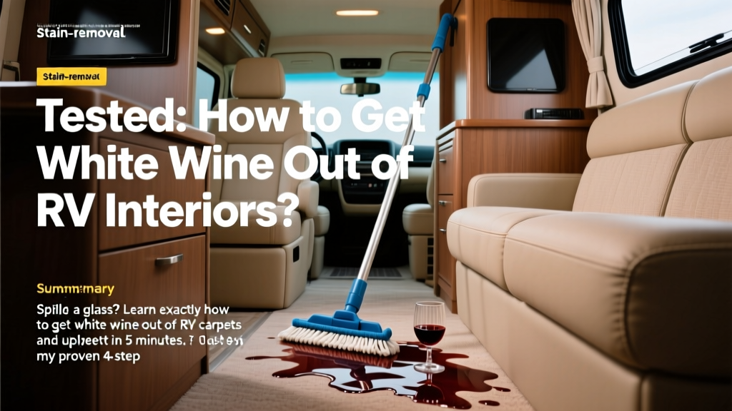 Tested: How to Get White Wine Out of RV Interiors