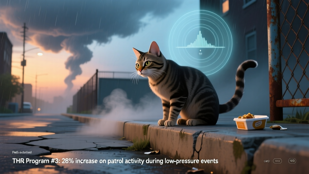 Can weather affect cats behavior for feral cats? Yes