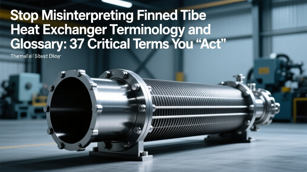 Finned Tube Heat Exchanger Glossary: 37 Key Terms